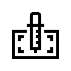 Obraz premium Color picker tool mini line, icon