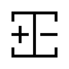 Split test mini line, icon