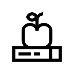 Education, luch brake  mini line, icon