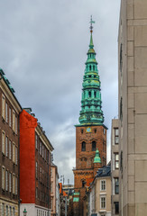 Fototapeta na wymiar St Nicholas Church, Copenhagen