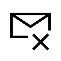 Mail, email mini line, icon