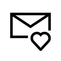 Mail, email mini line, icon