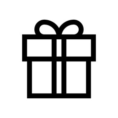Gift box mini line, icon