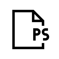 File format mini line, icon