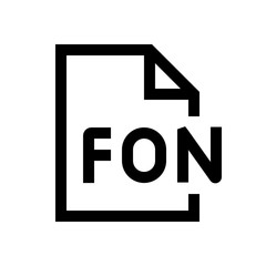 File format mini line, icon