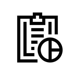 Obraz premium Paper clip mini line, icon