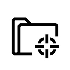 Folder mini line, icon