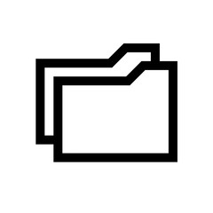 Folder mini line, icon