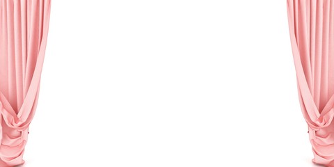 curtains.3d Render Illustration.