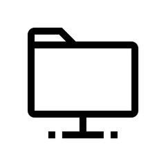 Shared folder mini line, icon