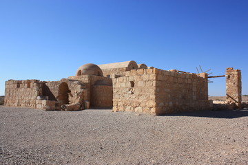 Desert Castle Qusair Amra in Jordan, Middle East