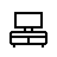 Television capinet, desk mini line, icon