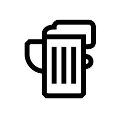 Beer mini line, icon