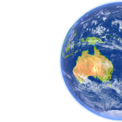 Australia on planet Earth