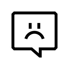 Speech bubble mini line, icon