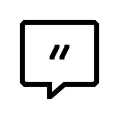 Speech bubble mini line, icon