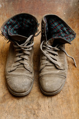Pair of old shoes