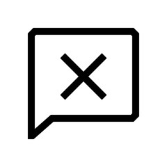 Fototapeta premium Speech bubble mini line, icon