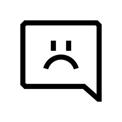 Speech bubble mini line, icon