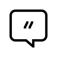 Speech bubble mini line, icon