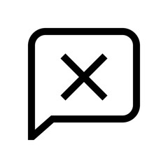Obraz premium Speech bubble mini line, icon