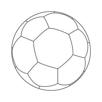 Sketch of football (soccer) ball.
