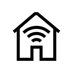 Home network mini line, icon