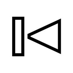 Player, button mini line, icon