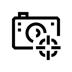 Camera mini line, icon