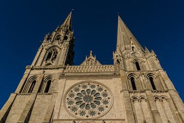 Chartres Cathedral (Notre-Dame de Chartres, 1220). France.