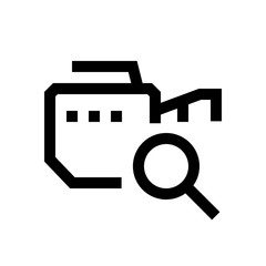Video camera mini line, icon