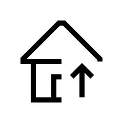 Building mini line, icon