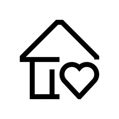 Building mini line, icon