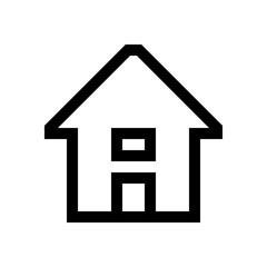 Building mini line, icon