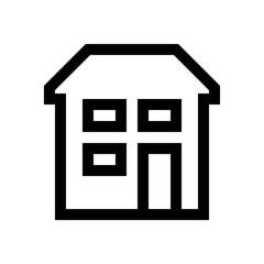 Building mini line, icon