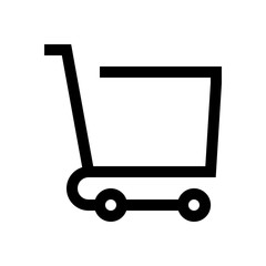 Shopping cart mini line, icon