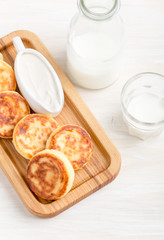 Cottage cheese cakes, Ukrainian syrniki