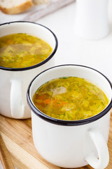 White beans soup with  mushrooms