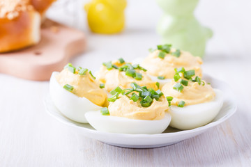 Creamy deviled eggs