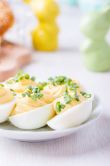 Creamy deviled eggs