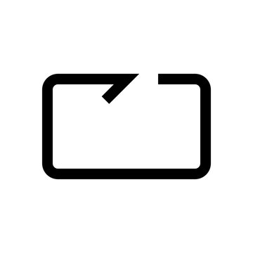 Arrow mini line, icon