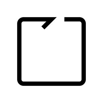 Arrow mini line, icon