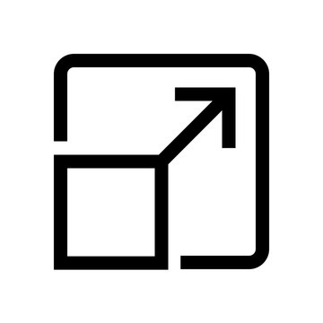 Arrow mini line, icon