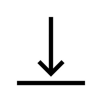 Arrow mini line, icon