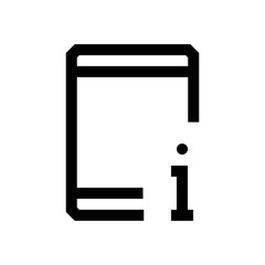 Tablet mini line, icon
