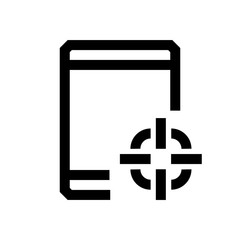 Obraz premium Tablet mini line, icon