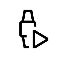 Smart watch mini line, icon