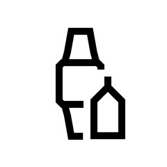 Smart watch mini line, icon