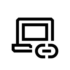 Computer mini line, icon