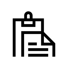 Clipboard mini line, icon